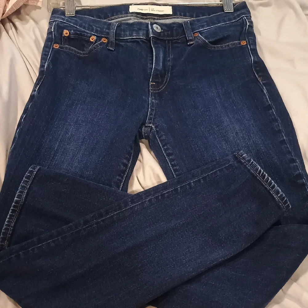 GAP Women's Indigo Straight Leg Jeans - Picture 3 of 4